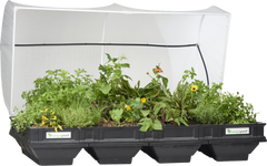 Vegepod Hochbeet  | Grosser Containergarten Gemüsebeet Schwarz mit Abdeckung